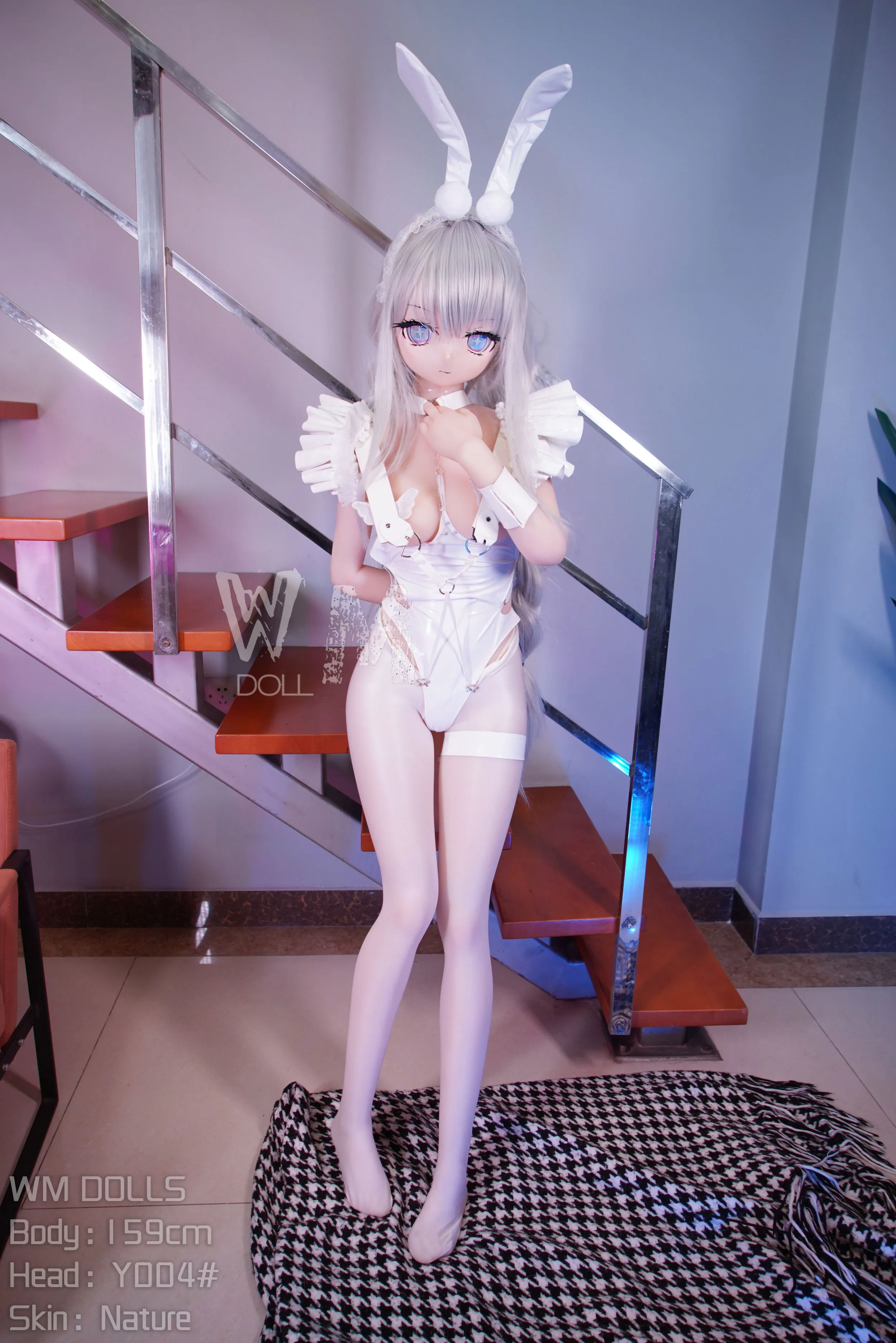 159cm (5ft3) คัพ H ตุ๊กตายางอนิเมะเสมือนจริง หัว PVC + ตัว S-TPE ตุ๊กตายาง หัว #Y004